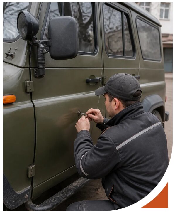 Профессиональное вскрытие автомобиля УАЗ без повреждений в Кумертау